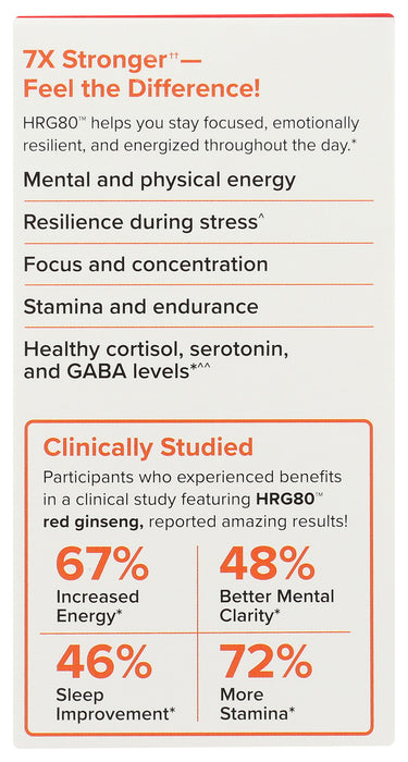 Red Ginseng HRG80 Energy, 30 cap