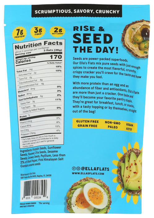 Seed Crackers, Caraway, GF, 4.8 oz