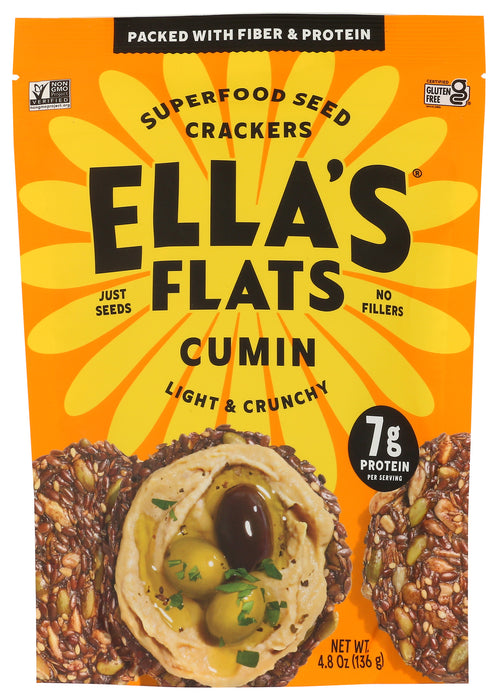 Seed Crackers, Cumin, GF, 4.8 oz