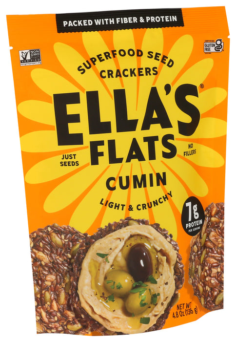 Seed Crackers, Cumin, GF, 4.8 oz
