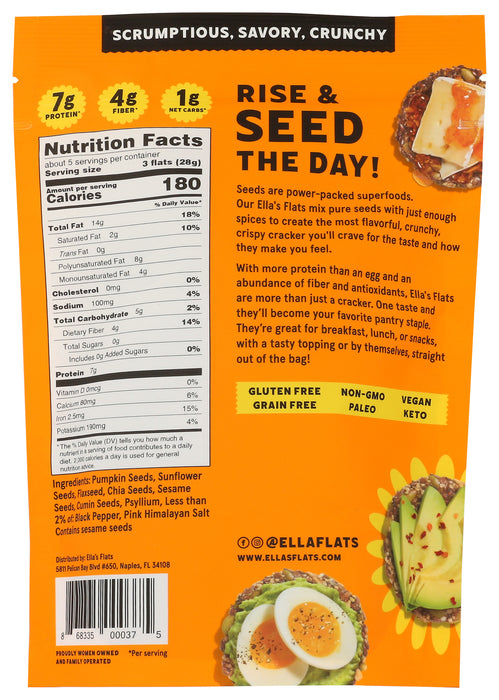 Seed Crackers, Cumin, GF, 4.8 oz