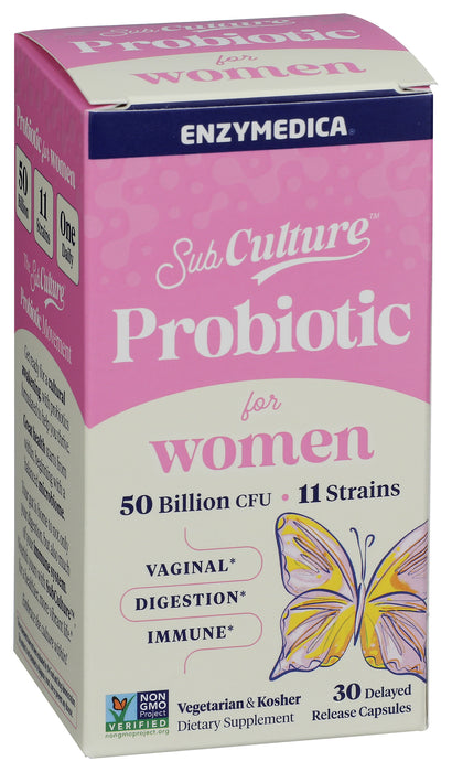 SubCulture Probiotic for Women 50B SS, 30 cap