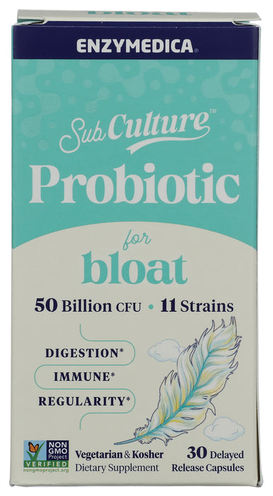 SubCulture Probiotic for Bloat 50B SS, 30 cap