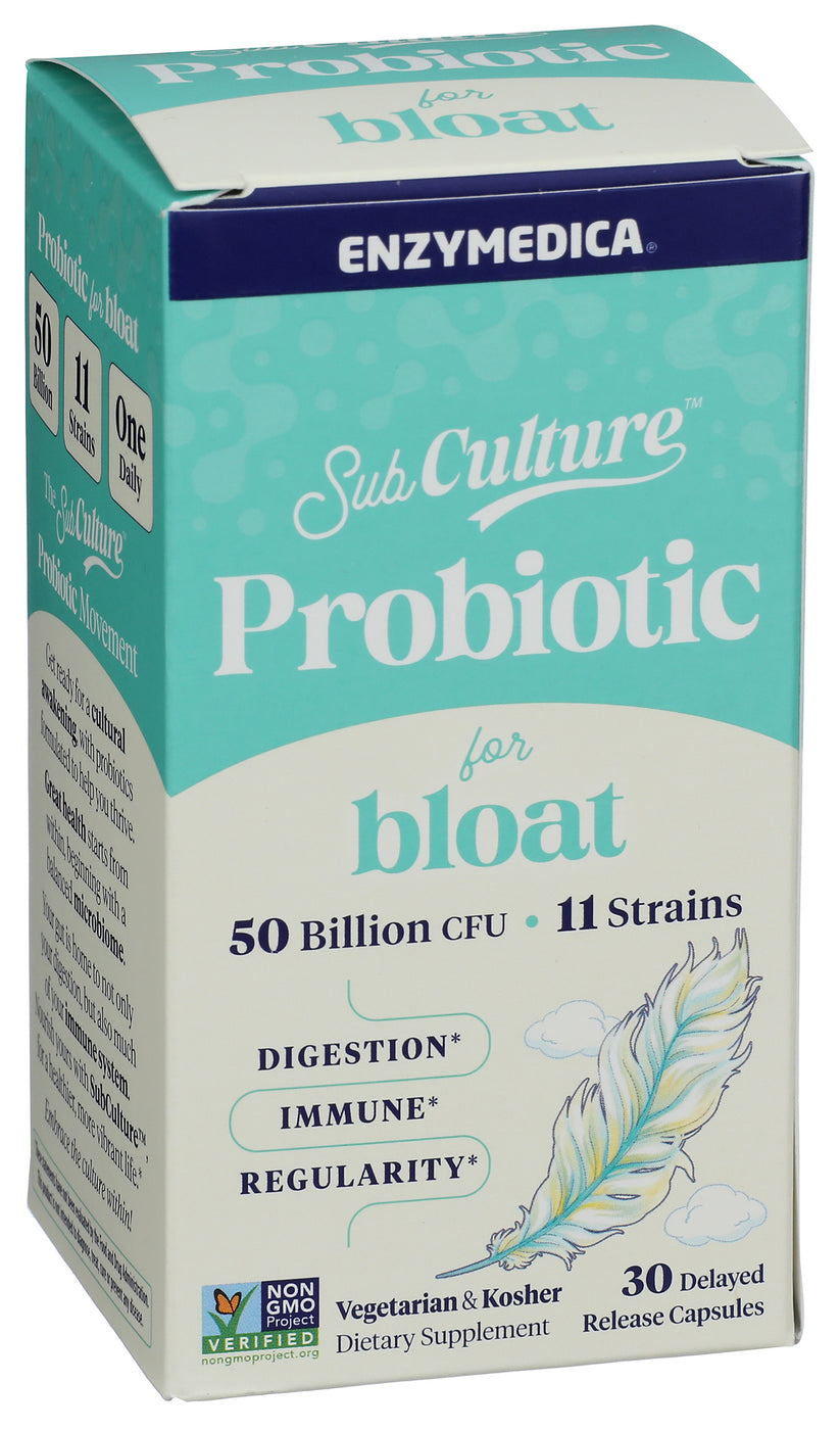 SubCulture Probiotic for Bloat 50B SS, 30 cap — Natures Pick Market