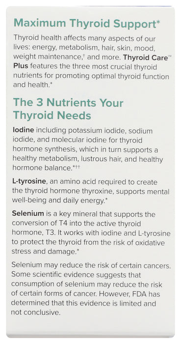 Thyroid Care Plus, 30mg/300mcg, 60 cap