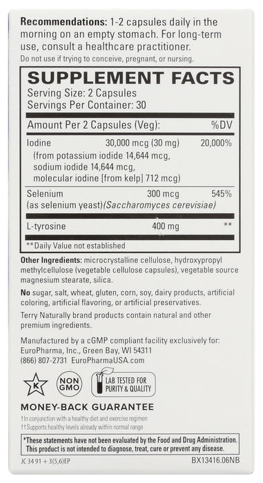 Thyroid Care Plus, 30mg/300mcg, 60 cap