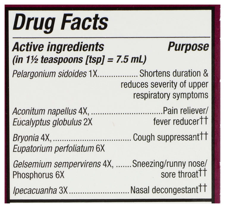 Umcka Cold And Flu, Berry, 4 floz