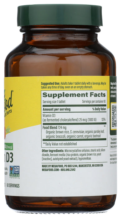 Vitamin D3 1000IU, 60 tab