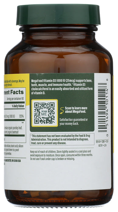 Vitamin D3 1000IU, 60 tab