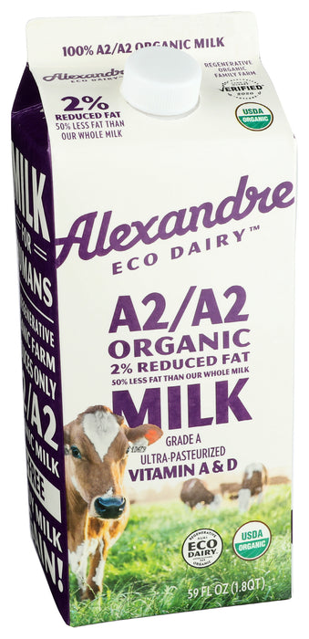 A2/A2 2% Reduced Fat Milk, Org, 59 fl oz