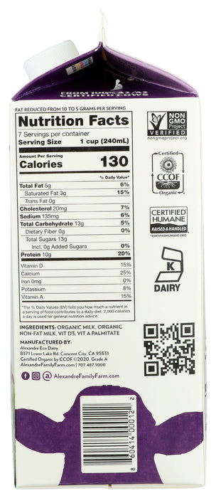 A2/A2 2% Reduced Fat Milk, Org, 59 fl oz