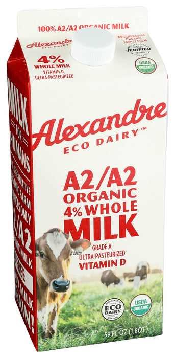 A2/A2 4% Whole Milk, Org, 59 fl oz