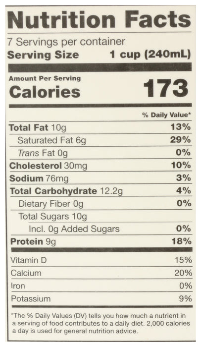 A2/A2 4% Whole Milk, Org, 59 fl oz