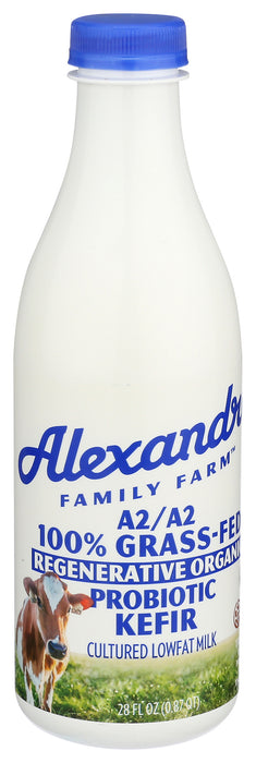 A2/A2 Lowfat Probiotic Kefir, Org, Grass Fed, 28 fl oz