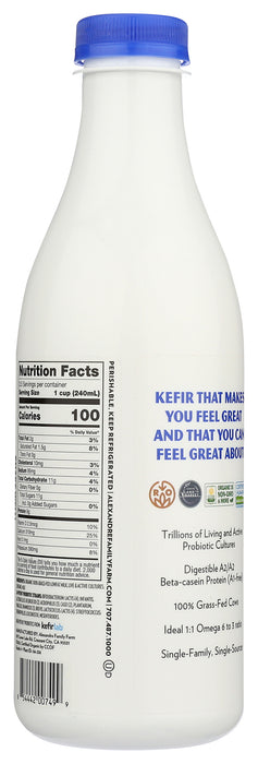 A2/A2 Lowfat Probiotic Kefir, Org, Grass Fed, 28 fl oz