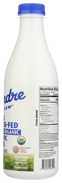 A2/A2 Lowfat Probiotic Kefir, Org, Grass Fed, 28 fl oz