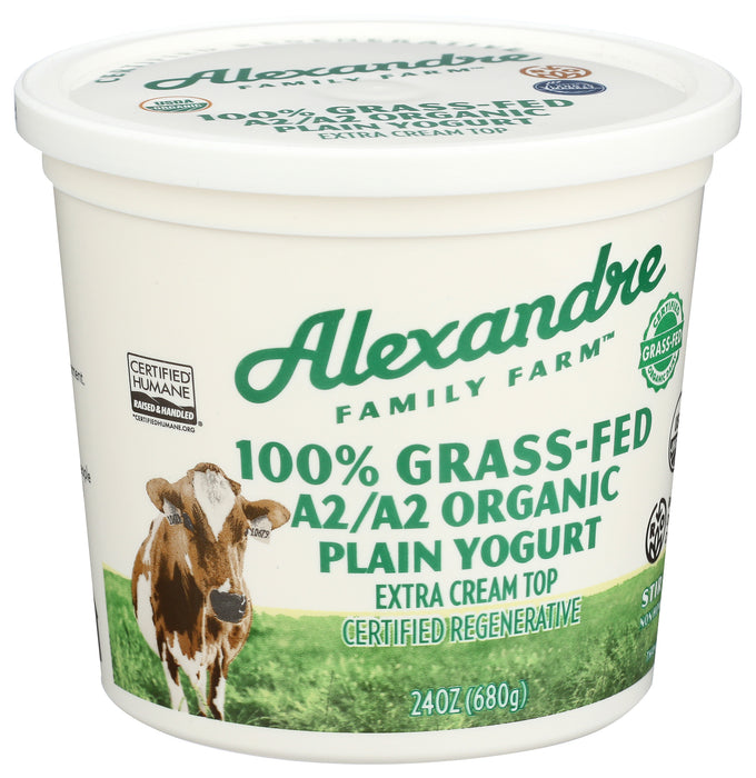 A2/A2 Plain Yogurt, Org, Grass Fed, 28 fl oz