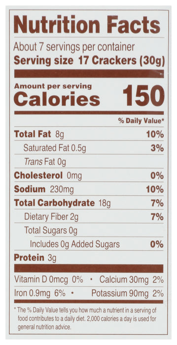 Almond Flour Crackers, Sea Salt, 7 oz