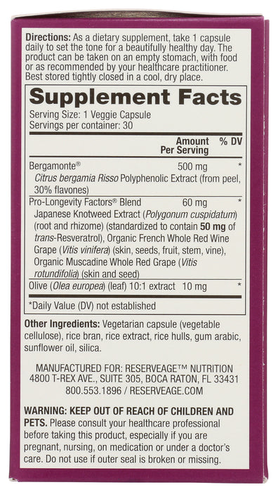 Bergamot Cholesterol Support, 30 vcap