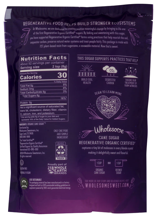 Cane Sugar, Regenerative Org, 26 oz