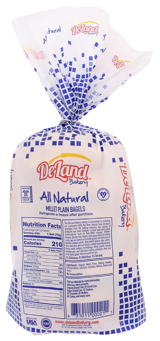Millet Bagel, Plain, 16 oz