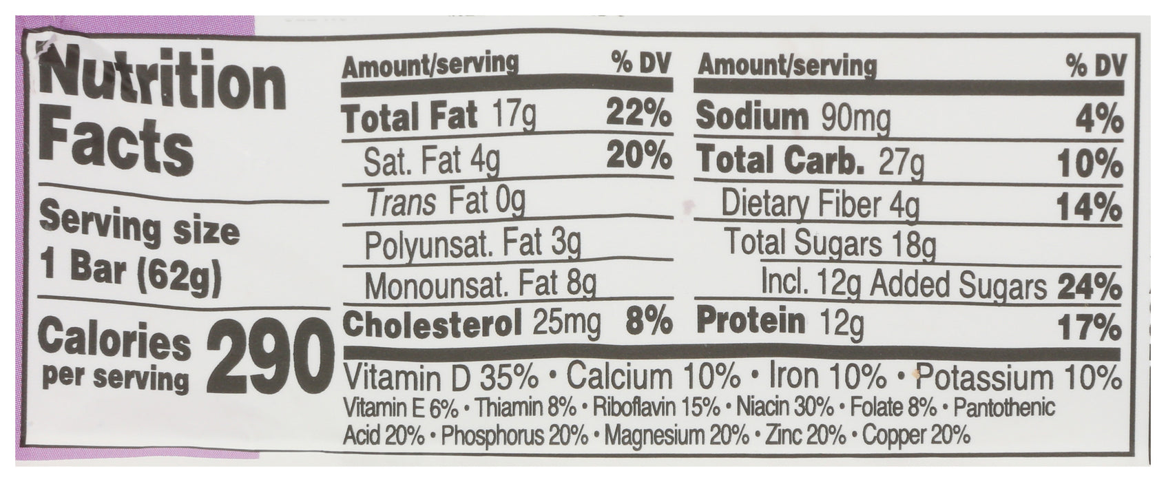 Chocolate Brownie Protein Bar, 2.18 oz