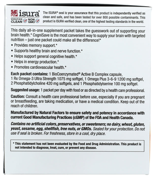 Cognisave Memory Support Kit, 30 pack