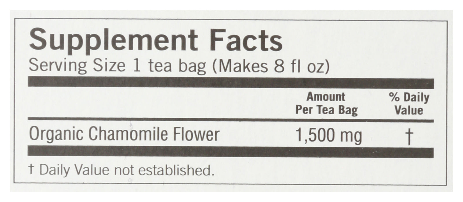 Comforting Chamomile, Org, 16 tbag