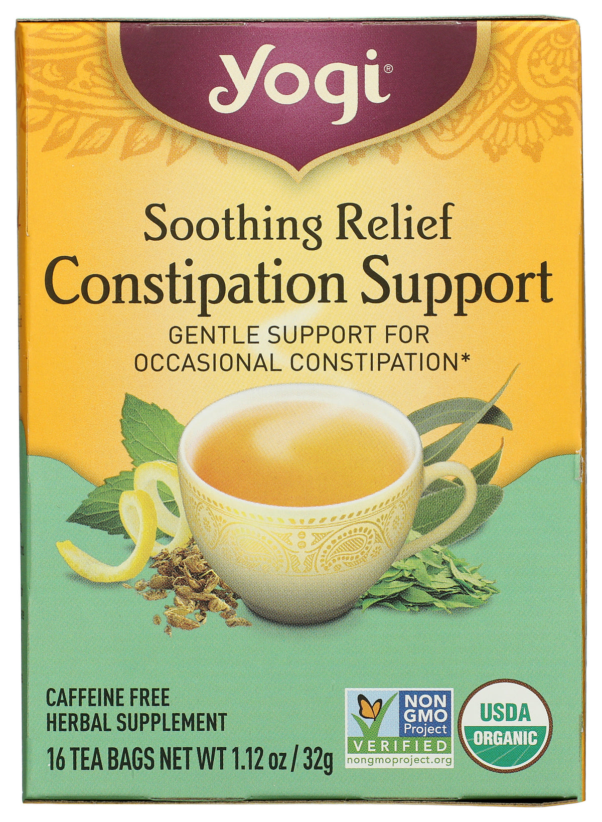 Constipation Support Tea, Org, 16 tbag — Natures Pick Market