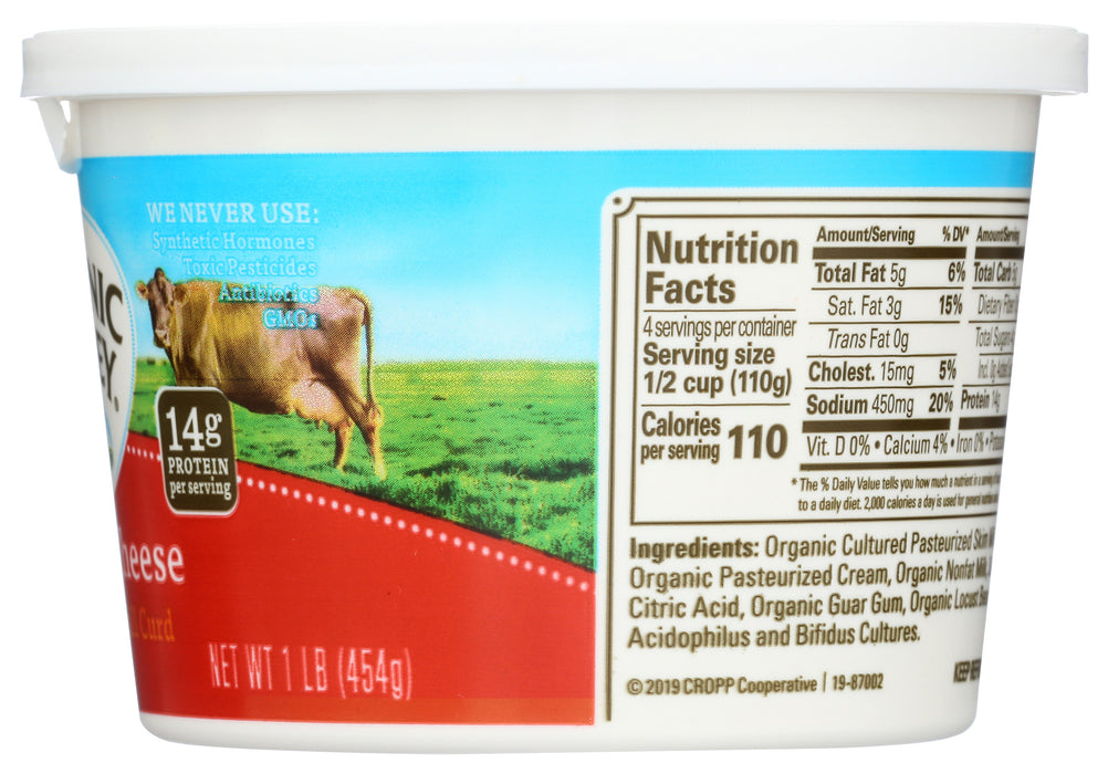 Cottage Cheese, Org, 16 oz