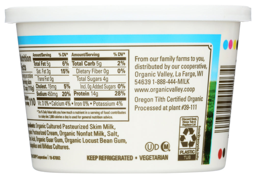 Cottage Cheese, Org, 16 oz