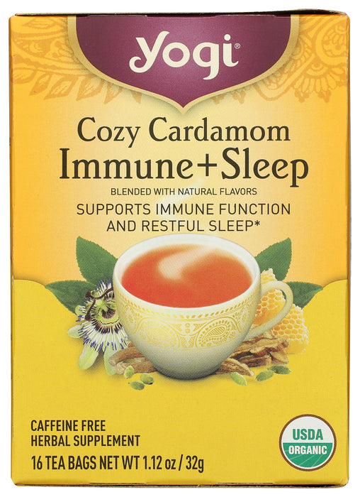 Cozy Cardamom Immune + Sleep, Org, 16 tbag