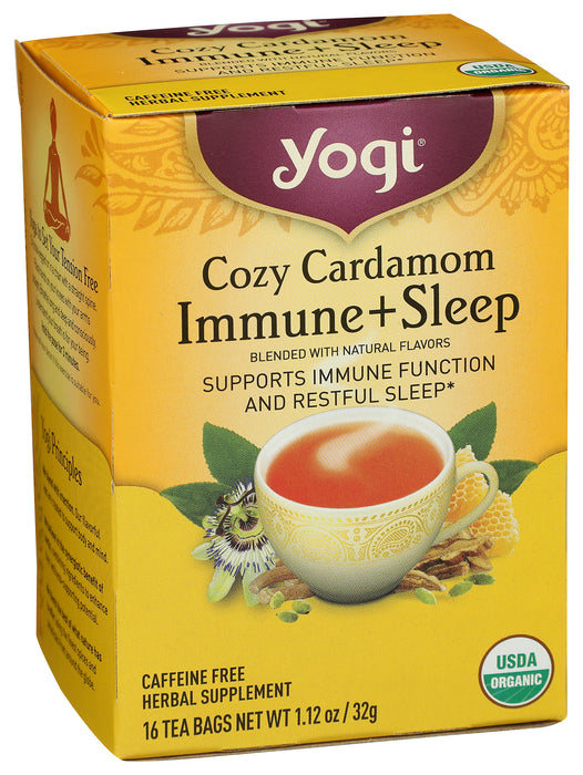 Cozy Cardamom Immune + Sleep, Org, 16 tbag
