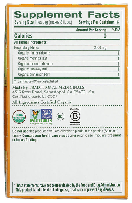 Ginger Aid Herbal Tea, Org, 16 tbag