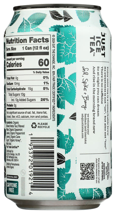 Enjoy Mint Tea, Caffeine Free, Org, 12 fl oz