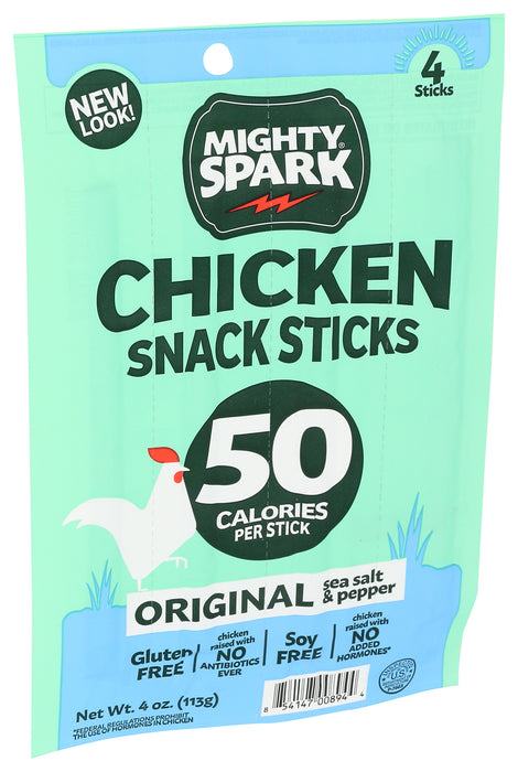 Chicken Snack Sticks, Sea Salt & Pepper, 4 oz