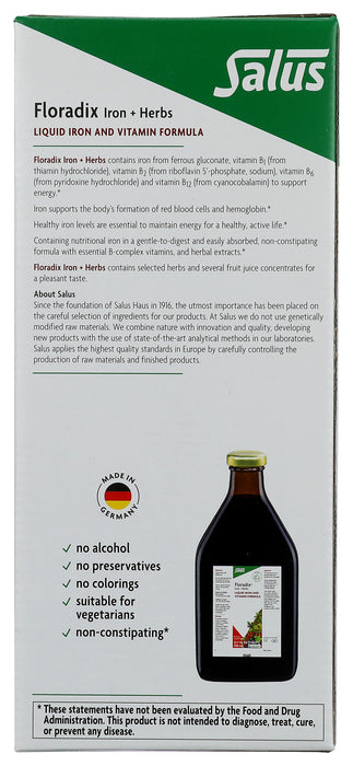 Floradix Iron + Herbs, 23 fl oz