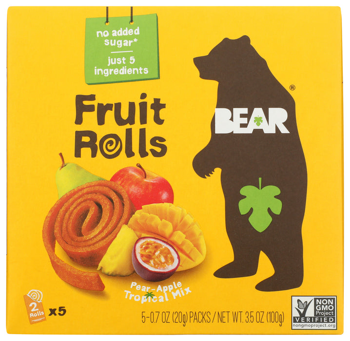 Fruit Rolls, Pear-Apple Tropical Mix, 3.5 oz