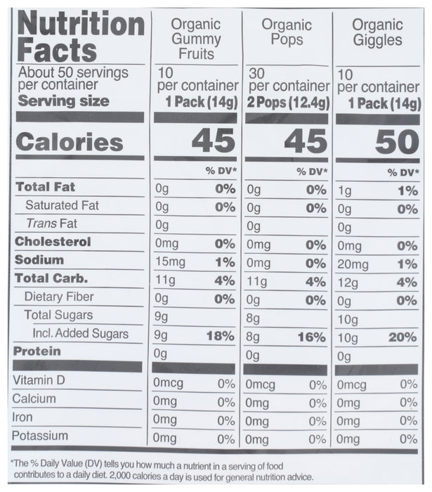 Halloween Candies, Assorted, Org, 50 ct