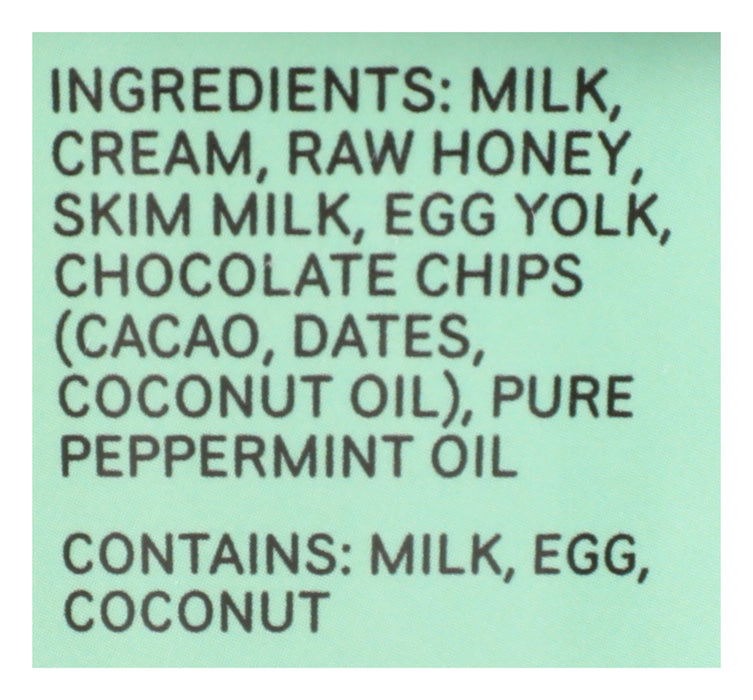 Ice Cream Sweetened with Honey, Mint Chip, 14 fl oz