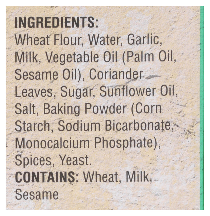 Garlic Naan Bread, 8 oz