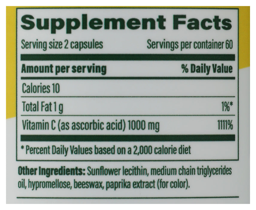 Liposomal Vitamin C 1000mg, 120 cap