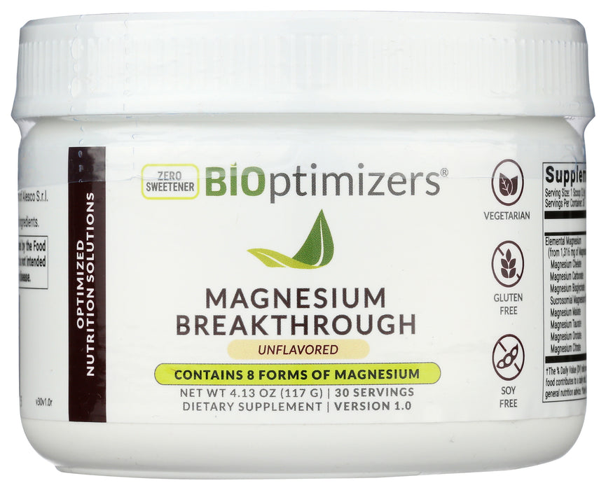Magnesium Breakthrough, Unflavored, 4.1 oz/30 serv