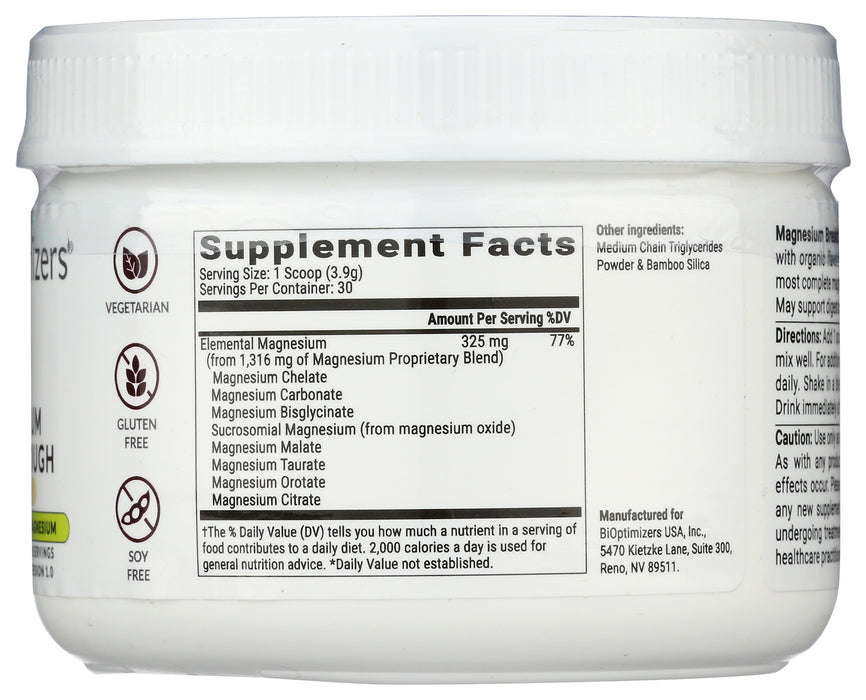 Magnesium Breakthrough, Unflavored, 4.1 oz/30 serv