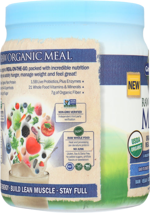 Raw Organic Meal, Vanilla, 484 g