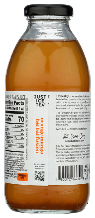 Orange Mango Herbal Fusion Tea, Org, 16 fl oz