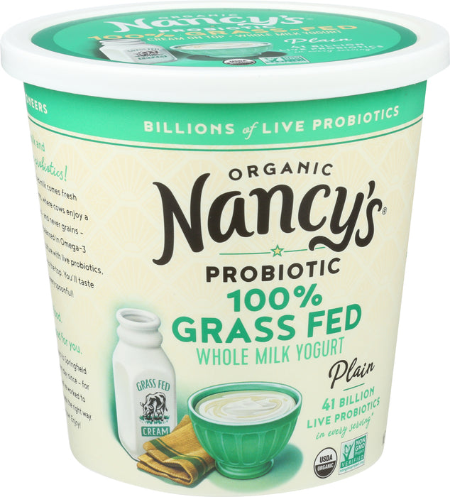 Plain Grass-Fed Yogurt, Org, 24 oz