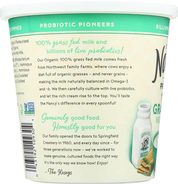 Plain Grass-Fed Yogurt, Org, 24 oz