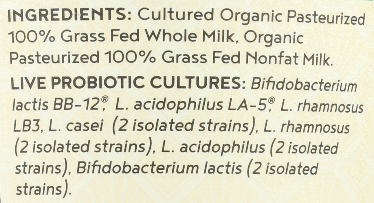 Plain Grass-Fed Yogurt, Org, 24 oz