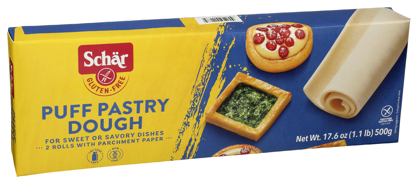 Puff Pastry Dough, GF, 17.6 oz